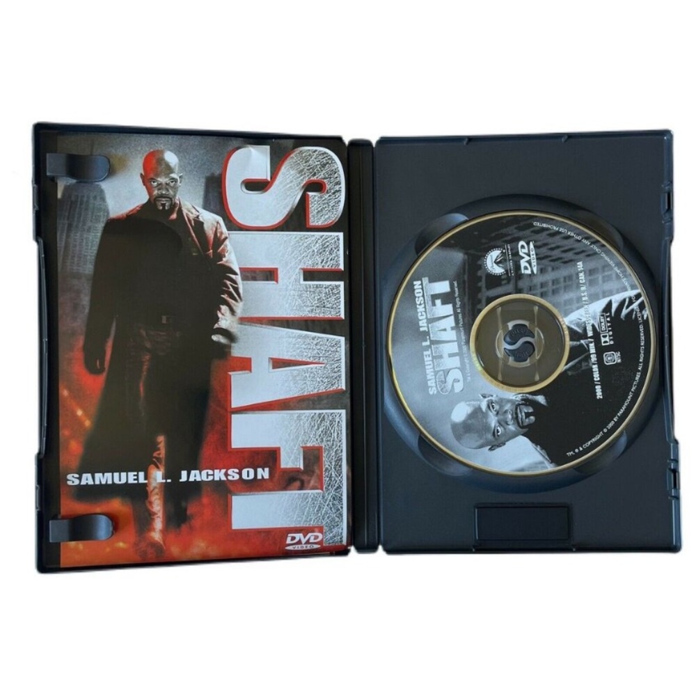 Shaft DVD - Samuel L. Jackson - Black & Red Cover